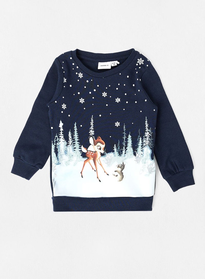 Kids Bambi Long Sleeve Sweatshirt