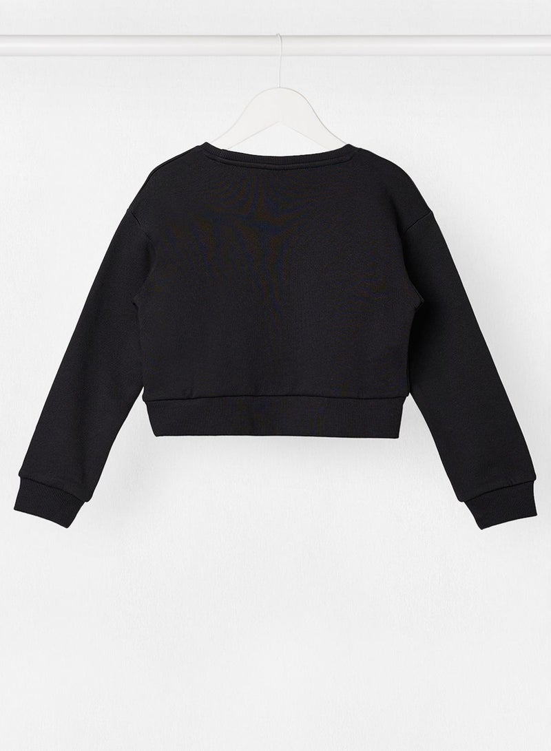 Kids Bling Cropped Sweatshirt