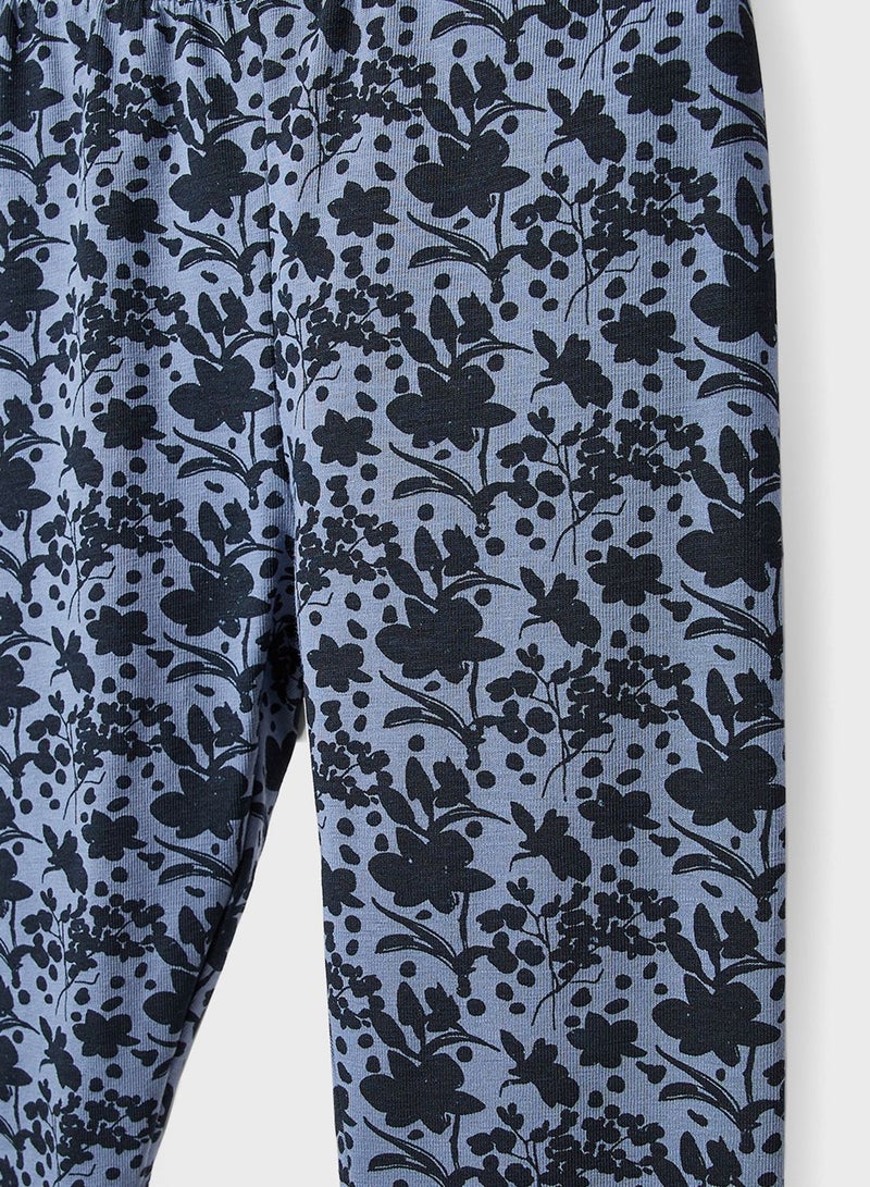 Kids Printed Sweatshirt And Leggings Set