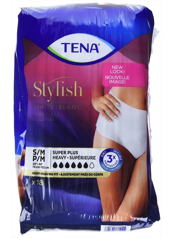 Tena Incontinence Underwear for Women, Super Plus Absorbency, Small/Medium, 18 Count