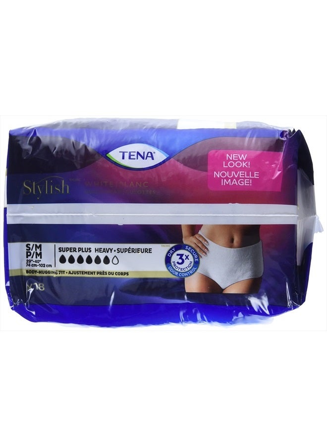 Tena Incontinence Underwear for Women, Super Plus Absorbency, Small/Medium, 18 Count