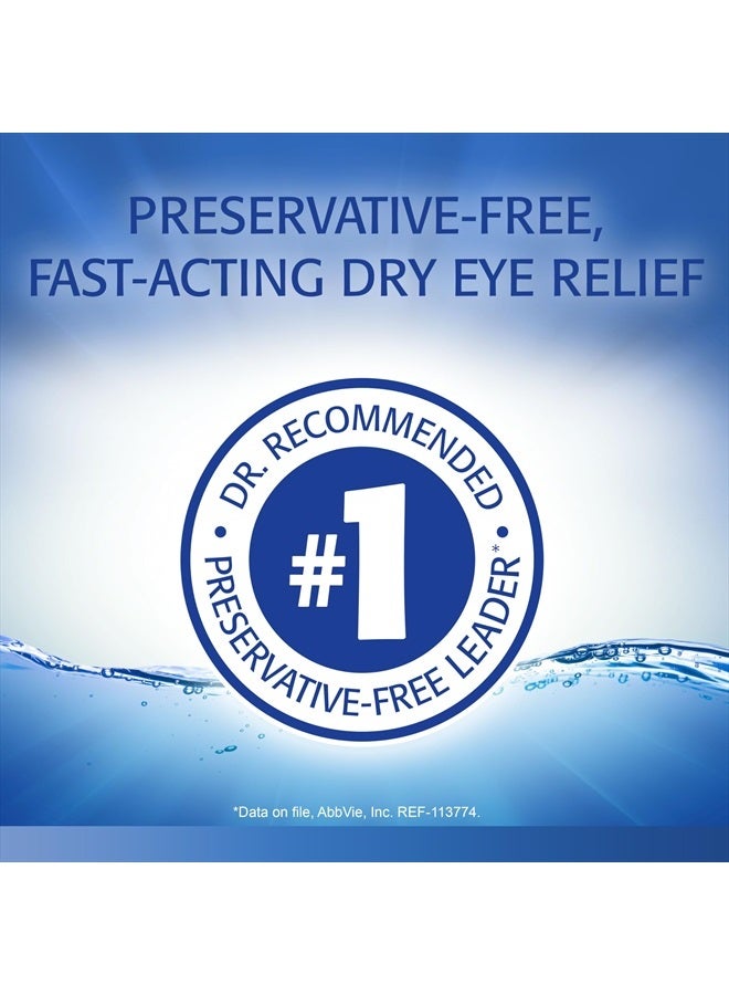 Classic Lubricant Eye Drops, Preservative-Free, 0.01 Fl Oz Single-Use Containers, 30 Count (Pack of 1)