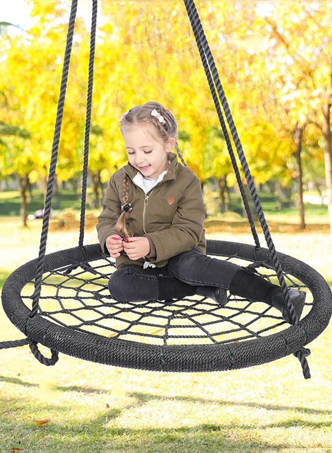 Children Outdoor Net Tree Hanging Swing Round Spider Web Tree Swings