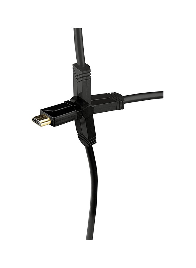 High Speed Gold Plated Rotation HDMI Cable Black