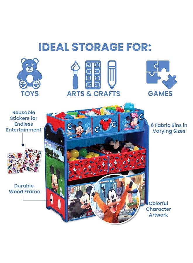 Mickey Mouse Multi-Bin Toy Organizer