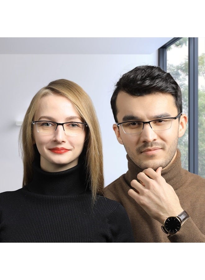 4PCS Fashion Anti-blue light Reading Glasses Men Women Computer Reader(1.5X)