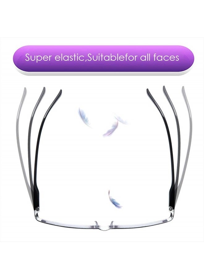 4PCS Fashion Anti-blue light Reading Glasses Men Women Computer Reader(1.5X)