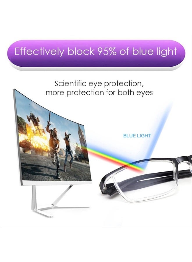 4PCS Fashion Anti-blue light Reading Glasses Men Women Computer Reader(1.5X)