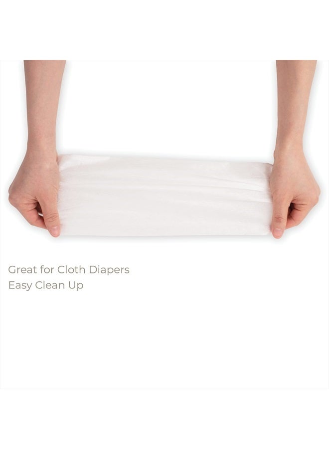 Diaper Liners for Cloth Diapers, 100 Sheets Per Roll of Disposable Liners, Made of Soft Liners Cloth Diapers by Nora's Nursery