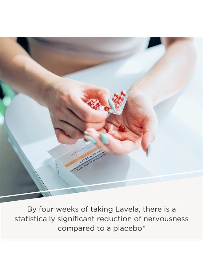 – Lavela WS 1265 - Clinically Studied Lavender Essential Oil Supplement - Calms Nervousness* - Reduces Stress* - 60 Softgels, 2 Pack