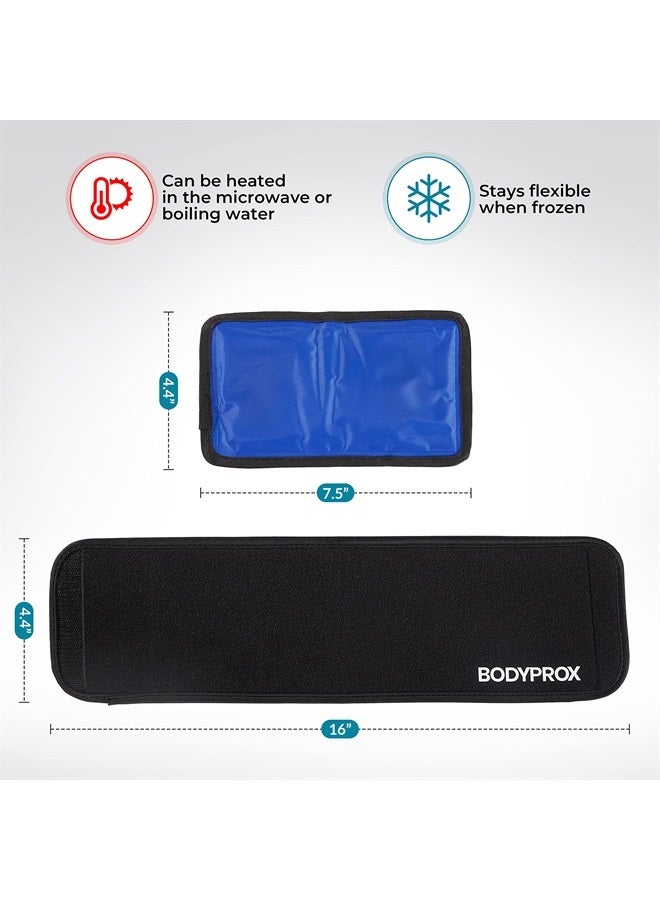 Cold & Hot Therapy Wrap, Reusable Gel Pack for Pain Relief. Great for Sprains, Muscle Pain, Bruises, Injuries, Etc. (Foot, Arm, Elbow, Ankle).