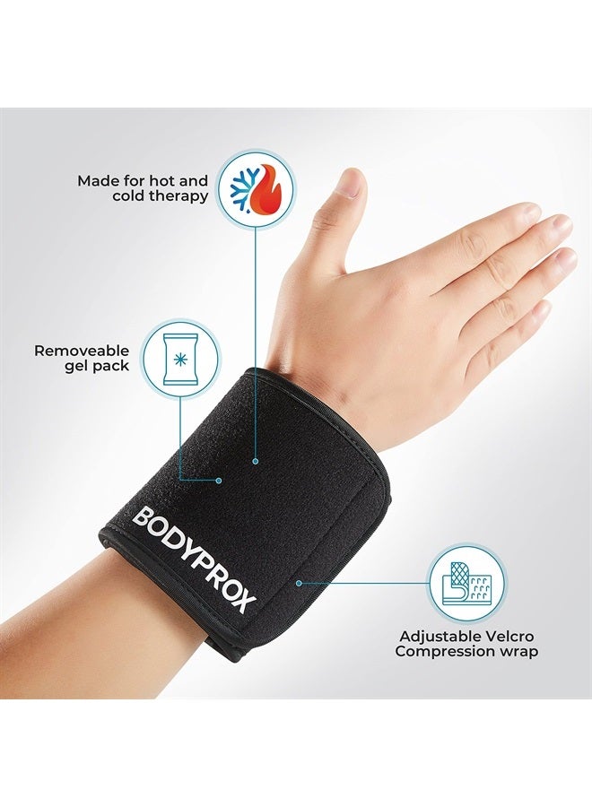 Cold & Hot Therapy Wrap, Reusable Gel Pack for Pain Relief. Great for Sprains, Muscle Pain, Bruises, Injuries, Etc. (Foot, Arm, Elbow, Ankle).
