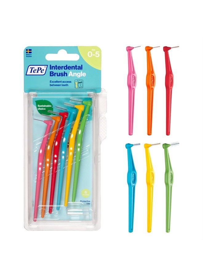 Interdental Brush Angle, Angled Dental Brush for Teeth Cleaning, Multi Pack