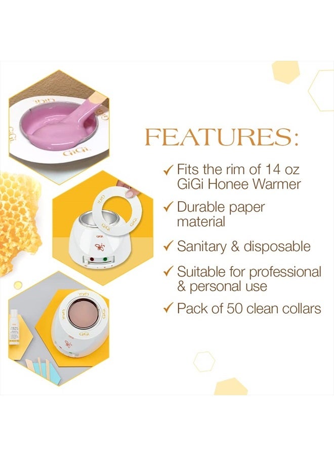 Clean Collars for 14-Ounce Wax Warmers, 50 Pieces