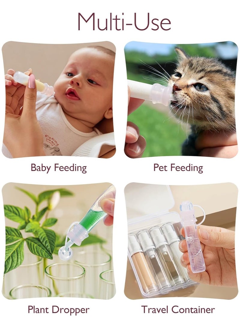 Colostrum Collector Reusable Breast Milk Collector with Storage Case and Cotton Wipe, Portable Colostrum Container BPA Free, Multi-Use Collector