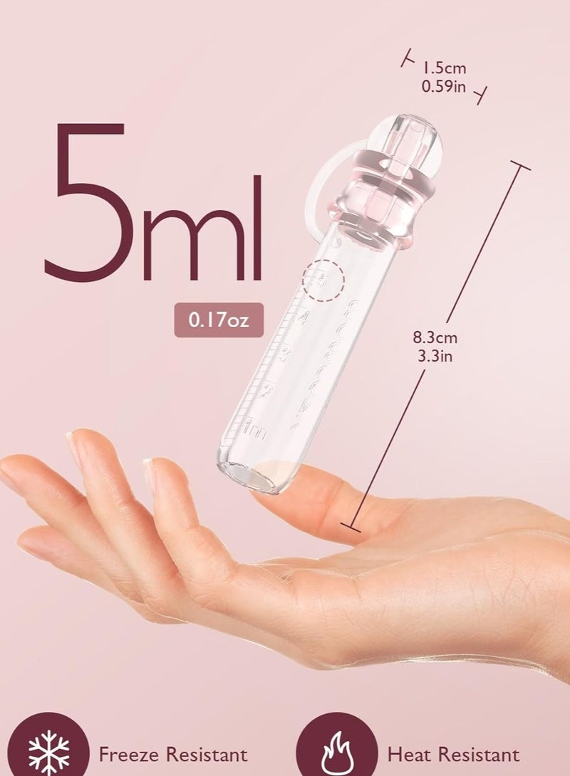 Colostrum Collector Reusable Breast Milk Collector with Storage Case and Cotton Wipe, Portable Colostrum Container BPA Free, Multi-Use Collector