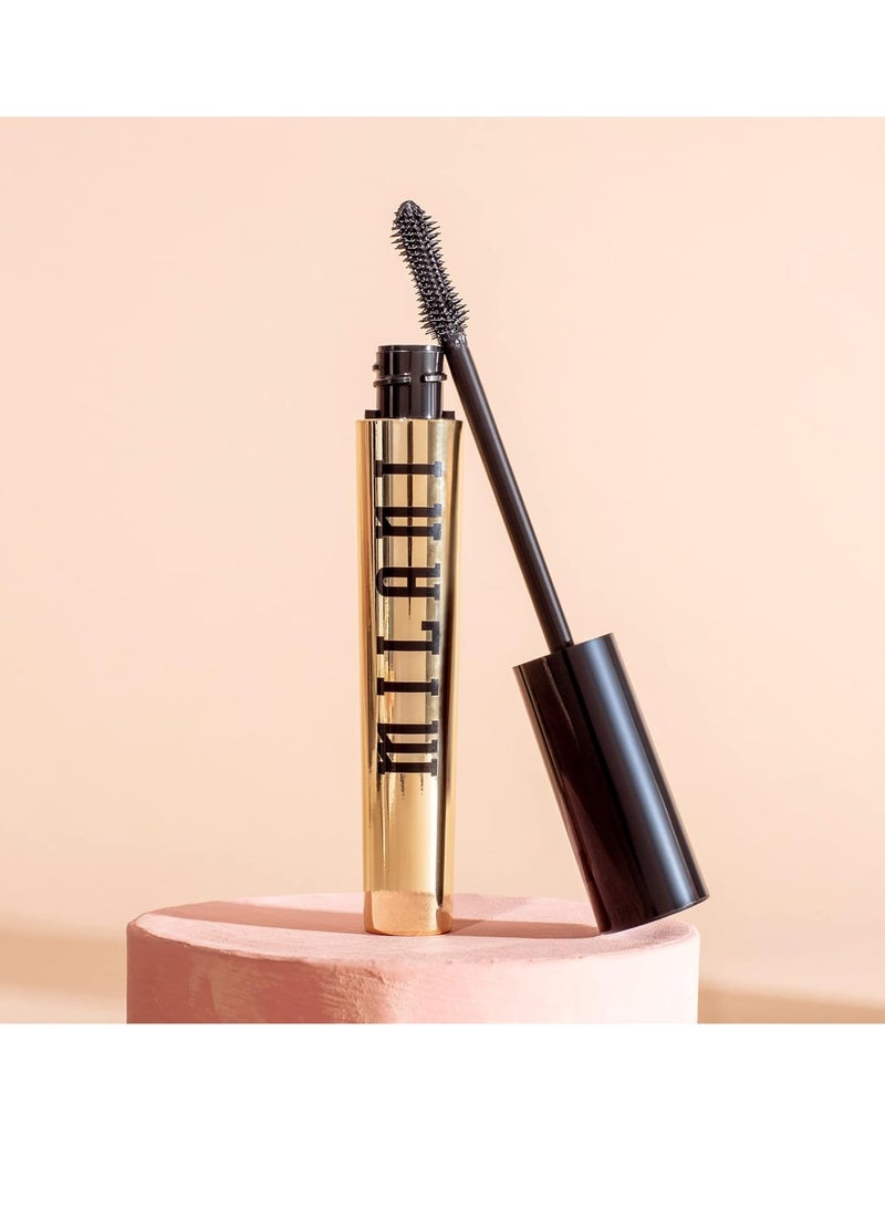 Milani Highly Rated Anti-Gravity Black Mascara with Castor Oil and Molded Hourglass Shaped Brush - 1 Pack