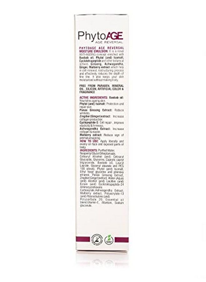 Herbals Phytoage Reversal Skin Moisturizing Emulsion I Enriched With Mulberry Extract And Vitamin E I Skin Repair I Paraben Free I 100Ml