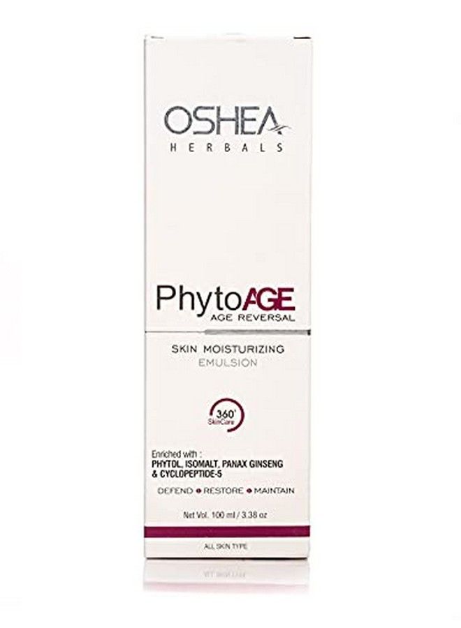 Herbals Phytoage Reversal Skin Moisturizing Emulsion I Enriched With Mulberry Extract And Vitamin E I Skin Repair I Paraben Free I 100Ml