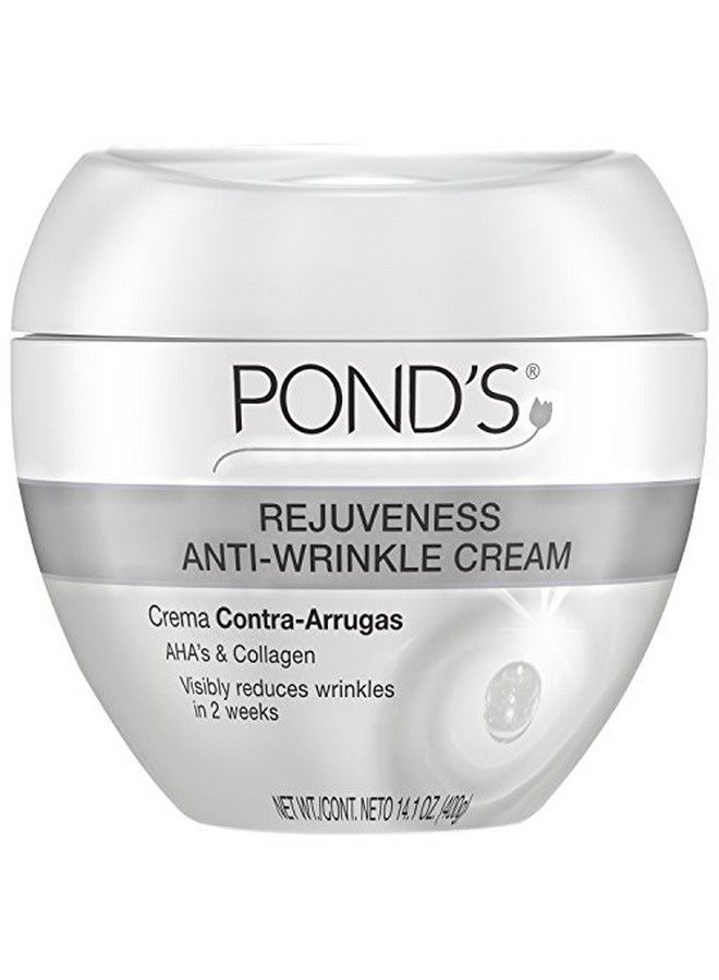 Rejuveness Antiwrinkle Cream Antiaging Face Moisturizer With Alpha Hydroxy Acid And Collagen 14.1 Oz