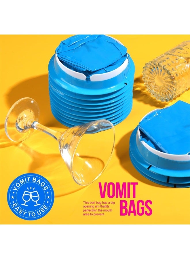 Vomit Bags Disposable, 15 Pack Emesis Bags Disposable Barf Bags Throw Up Bags, Nausea for Travel Motion Sickness, Vomit Bags for Car, Aircraft, Kids, 1000ml