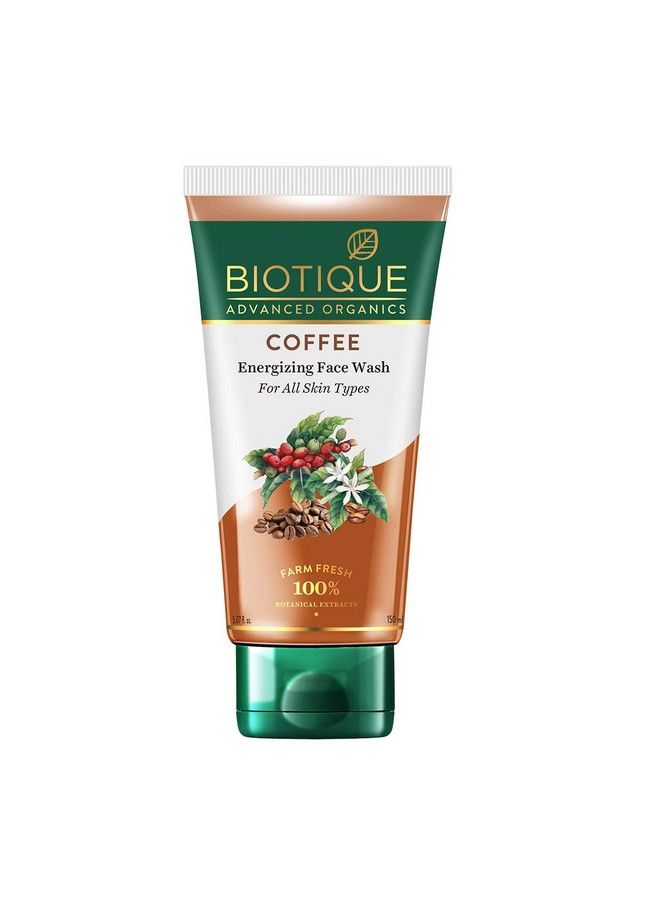 Coffee Energizing Face Wash 150Ml ; Purifies Skin Unclog Pores ; Paraben & Sls Free (Pack Of 2)