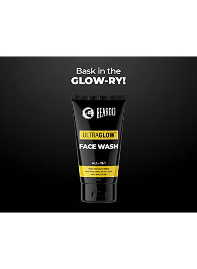 Ultraglow Facewash For Men, 100 Ml (Pack Of 2)