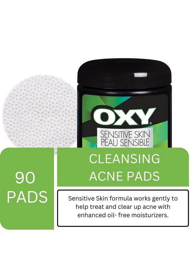 Medicated Acne Pads Sensitive 90 0.37Inches