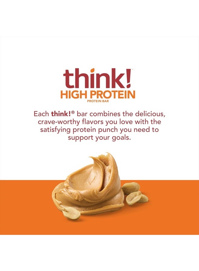 Protein Bars, High Protein Snacks, Gluten Free, Kosher Friendly, Creamy Peanut Butter, Nutrition Bars, 2.1 Oz per Bar, 12 Count (Packaging May Vary)