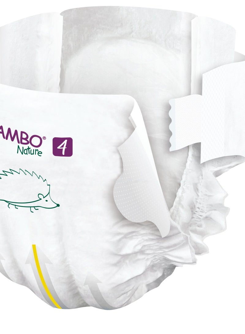 Bambo Nature Eco Friendly Diapers,Size4, 7-14kg 48 pcs Tall Pack