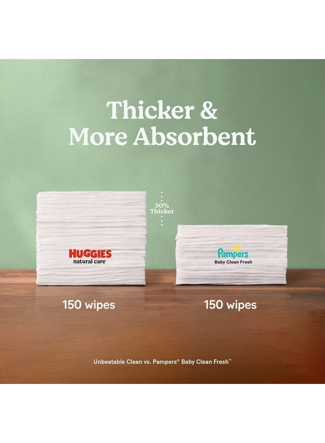 Huggies Natural Care Sensitive Baby Wipes, Unscented, Hypoallergenic, 99% Purified Water, 2 Refill Packs (352 Wipes Total)