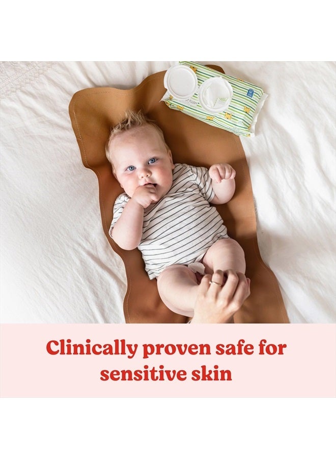 Huggies Natural Care Sensitive Baby Wipes, Unscented, Hypoallergenic, 99% Purified Water, 2 Refill Packs (352 Wipes Total)