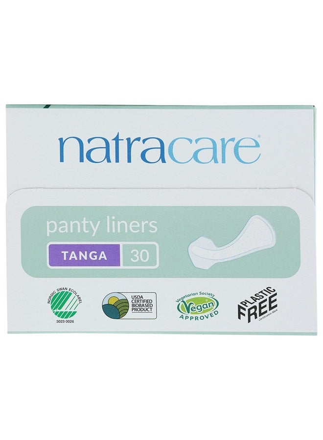 Natracare Natural Organic Thong Style Panty Liners, Made with Certified Organic Cotton, Ecologically Certified Cellulose Pulp and Plant Starch (16 Pack, 480 Liners Total)