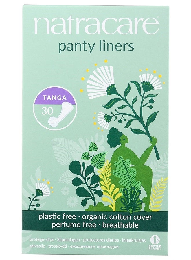 Natracare Natural Organic Thong Style Panty Liners, Made with Certified Organic Cotton, Ecologically Certified Cellulose Pulp and Plant Starch (16 Pack, 480 Liners Total)