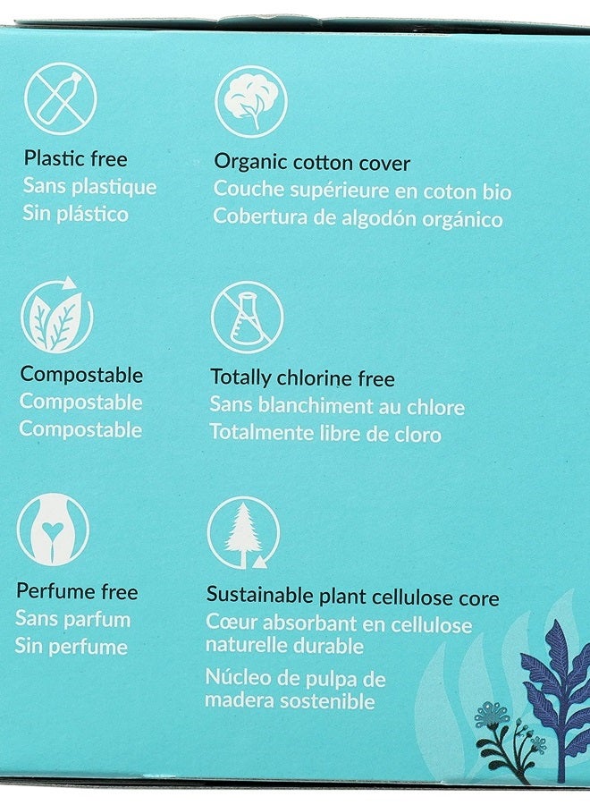 Natracare Slim Fitting Ultra Pads with Wings, Regular, Made with Certified Organic Cotton, Ecologically Certified Cellulose Pulp and Plant Starch (12 Pack, 168 Pads Total)