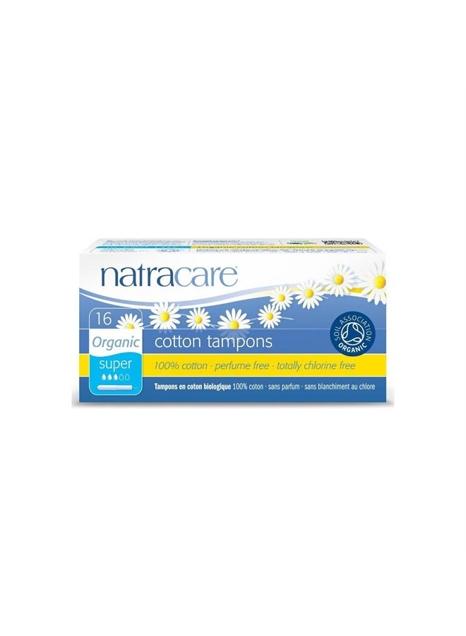 Natracare Organic Cotton Tampons Super, 16 Count