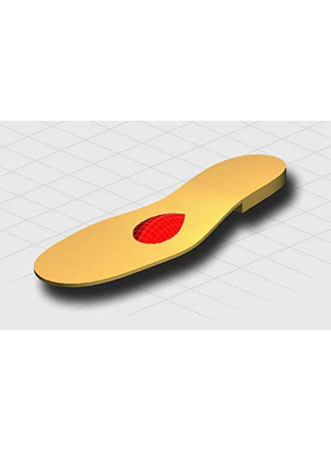 Pedag Drop Leather metatarsal Arch pad/Soft met pad, Size Large