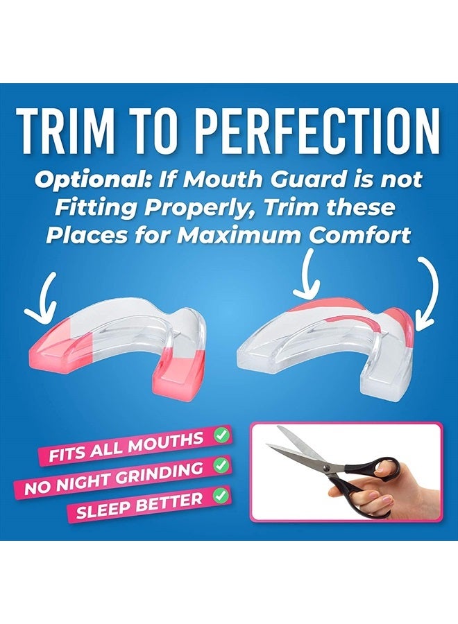 Mouth Guard for Grinding Teeth [12 Pack - Thick] 1 Size for Heavy Grinding | Comfortable Custom Mouth Guard for Clenching Teeth at Night, Bruxism, Whitening Tray & Guard…