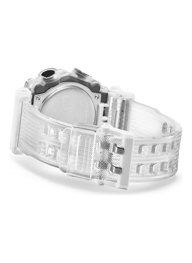 Men's Resin Strap Round Shape Analog & Digital Wrist Watch GA-900SKL-7ADR - 50mm - White