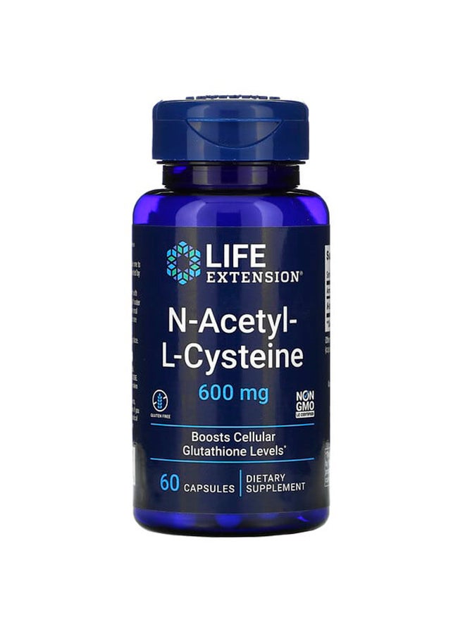 N-Acetyl-L-Cysteine 600 mg - 60 Vegetarian Capsules