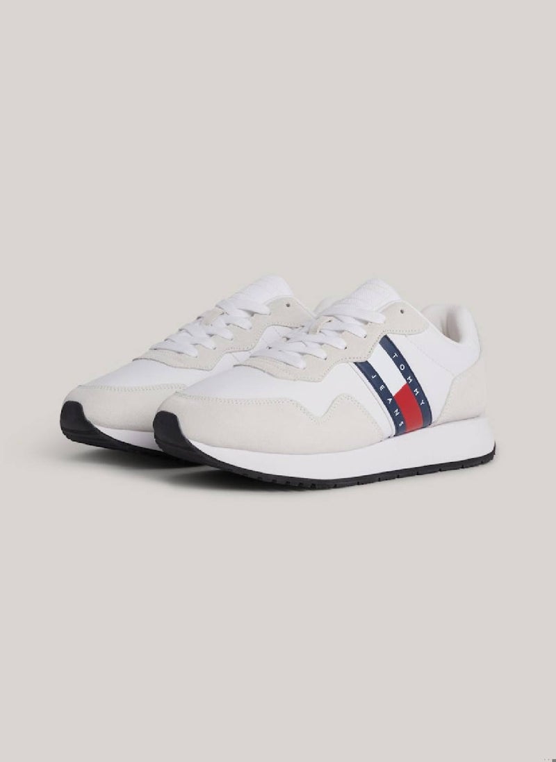 Men's Th Modern Essential Suede Runner Trainers -  Suede upper, White