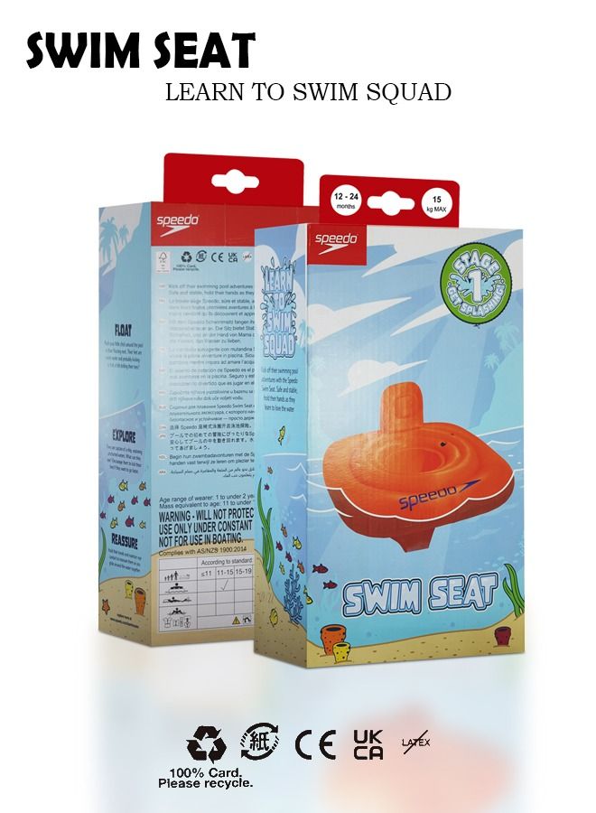 Speedo Unisex Child Sea squad 12-24 Months Swim Seat-stage 1