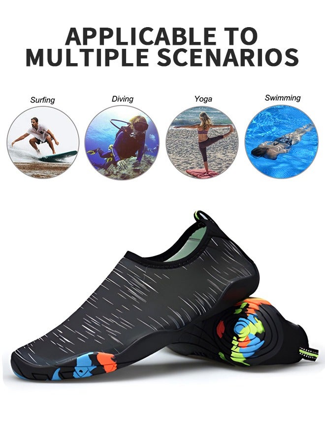 Beach Shoes Water Shoes, Swimming & Water Games Shoe, Barefoot Beach Pool Shoes Quick-Dry Aqua Yoga Socks, Slip-on Water Sport Shoes