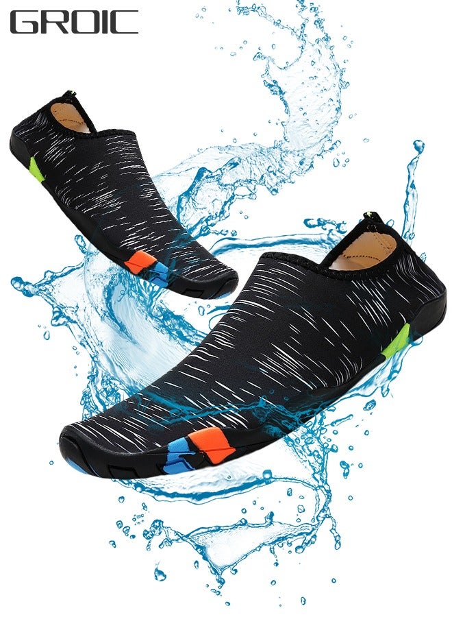 Beach Shoes Water Shoes, Swimming & Water Games Shoe, Barefoot Beach Pool Shoes Quick-Dry Aqua Yoga Socks, Slip-on Water Sport Shoes