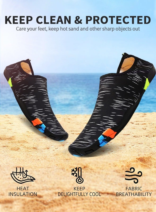 Beach Shoes Water Shoes, Swimming & Water Games Shoe, Barefoot Beach Pool Shoes Quick-Dry Aqua Yoga Socks, Slip-on Water Sport Shoes