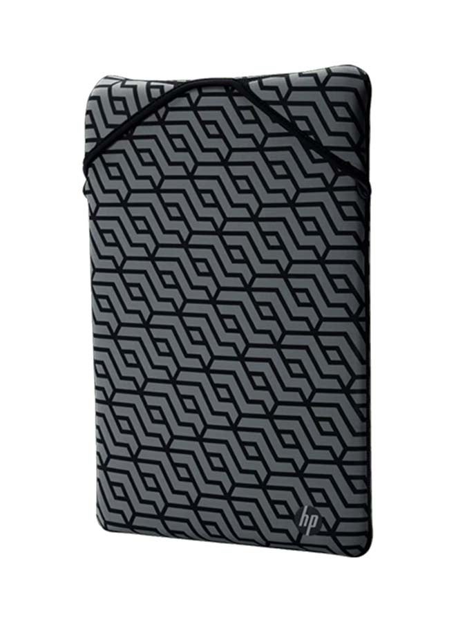 Reversible Protective 15.6 (39.62 cm) Geo Laptop Sleeve Black