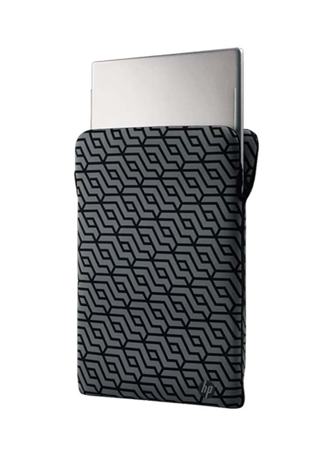 Reversible Protective 15.6 (39.62 cm) Geo Laptop Sleeve Black