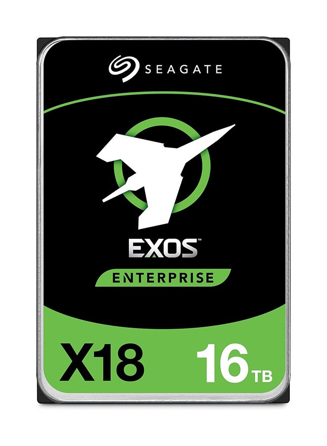 Exos X18 16TB Enterprise HDD - CMR 3.5 Inch Hyperscale SATA 6Gb/s, 7200 RPM, 512e and 4Kn FastFormat, Low Latency with Enhanced Caching (ST16000NM000J) 16 TB