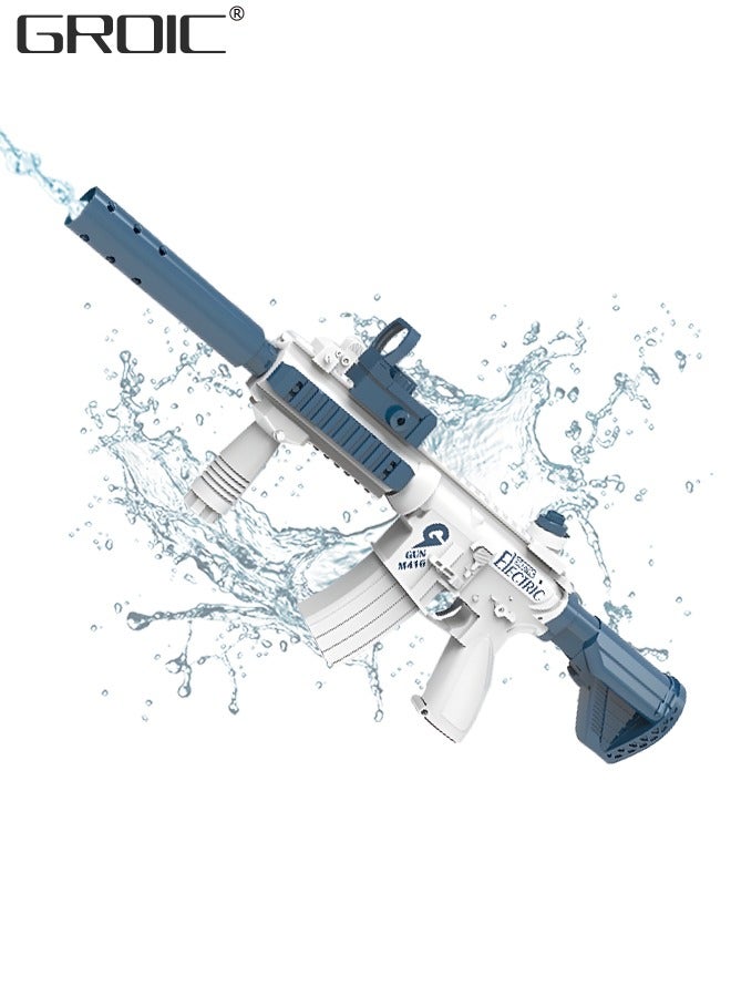 Electric Water Gun Toys for Kids, Automatic Squirt Guns Toy for Summer Fun - High Capacity, 10M Range - Ideal for Pool Parties, Beach &Outdoor Activities, Electric Super M416 Burst Blaster