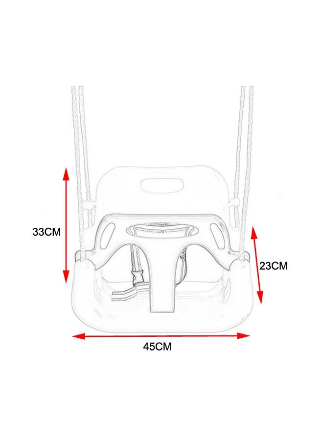 3 In 1 Baby Swing Chair Set With Rope Patio Kids Swing Seat Detachable Hanging Basket